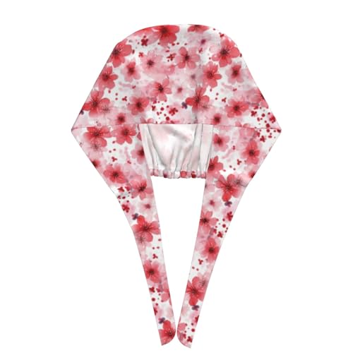 Image of Working Cap Scrub Cap with Sweatband Adjustable Unisex Women Tie Back Hat Nurse Surgical Caps