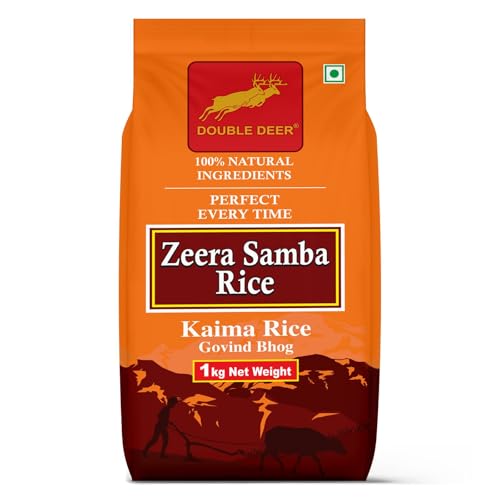 Image of Double Deer Zeera Samba / Seeraga Samba Rice / Jeera Samba / Gobindo Bhog