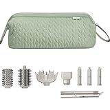 KarSyon Shark Flex Style Case for Dyson Airwrap Hair Dryer Brush Revlon Hair Tools Travel Bag Carrying Case Flat Curling Iron Organizer, Sage Green, Portability - Image 3