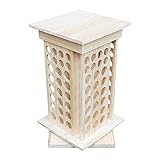 Echaprey Wooden Essential Oil Box Display Rack 8 Tier Rotating Essential Oil Bottle Holder for...