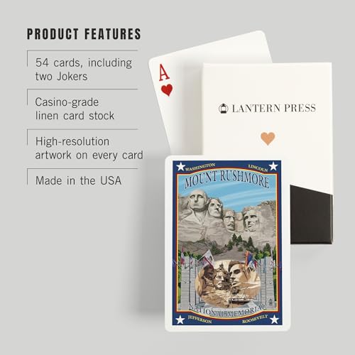 Baraja de Póker Mount Rushmore Memorial 52 cartas miniatura 3