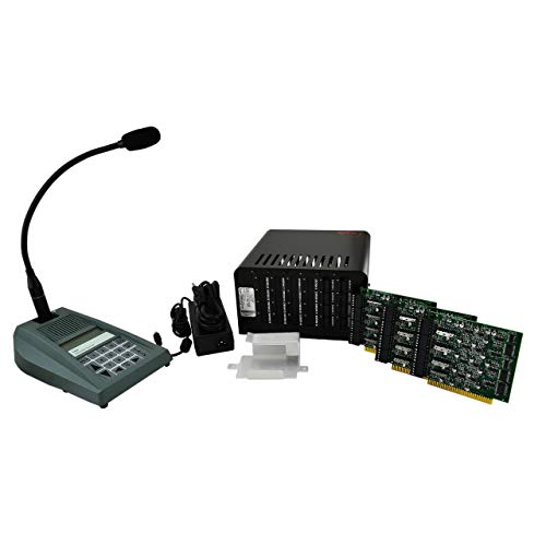 RDM Performance Series D2400 Wired Intercom System, 20 Stations, 1 Channel, 5 I/O Cards, VOX