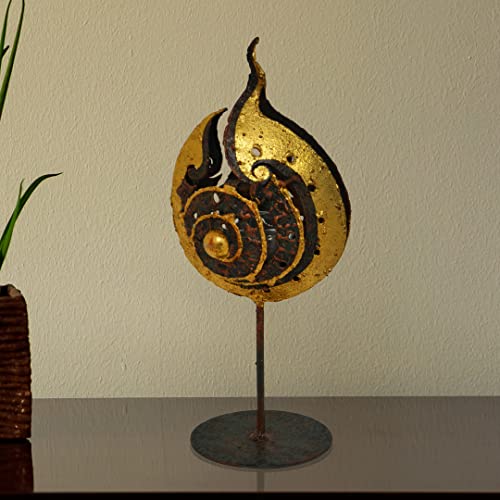 NEVINA Handmade Gold Oriental Copper Candle Holder Set #TOP25
