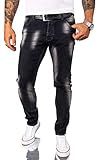 Sehr ausgefallen und cool wirkt das Modell RC-2261 in Blau. Bei der Hose handelt es sich um eine Basic-Jeans, diese Hose passt super zu einem lässigen Freizeit-Look mit schwarzem T-Shirt.