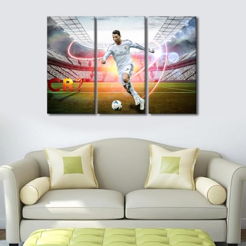 Art mural sur toile Cristiano Ronaldo - Tableau déco pour chambre ado et salon