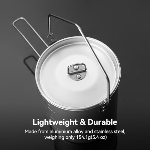 Fire-Maple 0.9L Camping Pot, Silver - Image 2