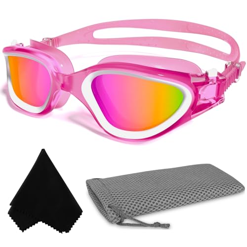 Winline Swimming Goggles Clear Vision Anti Fog Anti UV Anti Leak Waterproof Swim Goggles with Polarized or Non-Polarized Lens for Adult Men Women Teenager
