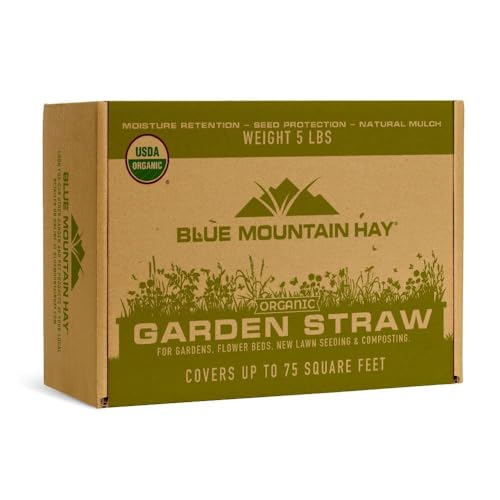 Blue Mountain Hay | Organic Garden Straw (5 lb) |...