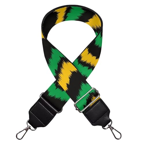 Image of TODIYADDU Yellow Green Stripe Bag Straps for Handbags Replacement Wide Shoulder Strap Straps for Crossbody Bags Women Fit for Handbag Wallet Crossbody Computer Bag for Girls Mom Men