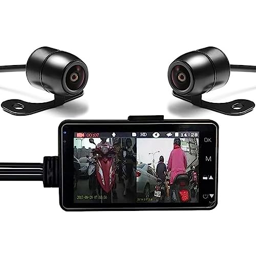 Amazon.co.jp: ドライブレコーダー バイク用 前後2カメラ