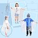 SWOGAA Regenponchos Familienpackung 6 Stück - 50% Extra Dick Durchsichtig Wasserdichte Regencape Leichtgewichts Regenschutz Regen Poncho Transparent