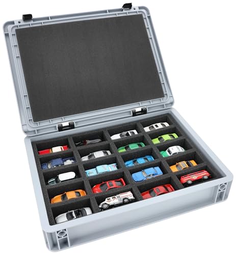 Caja para maquetas de coches con inserto de espuma protectora contra arañazos