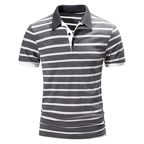 Camisa de manga corta para hombre y polos slim fit esenciales de fondo de armario