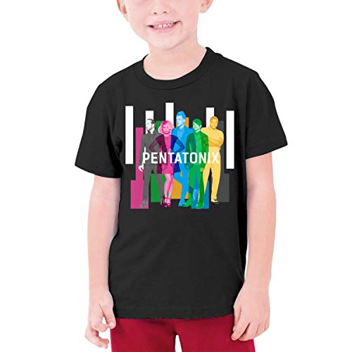 Youth T-Shirt Boys Girls Cotton T-Shirt Fashion Short Sleeve Graphic Tee M Black