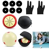Photo Gallery jaxbo 2 palline da biliardo da 5,3 cm, per pratica e allenamento, con guanti da biliardo a tre dita, 2 sacchetti per palline, 6 segnaposto, per tavolo da biliardo, accessorio per tavolo da biliardo Photo Gallery jaxbo 2 palline da biliardo da 5,3 cm, per pratica e allenamento, con guanti da biliardo a tre dita, 2 sacchetti per palline, 6 segnaposto, per tavolo da biliardo, accessorio per tavolo da biliardo