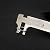 Juland Retro Vernier Caliper Copper Alloy Mini Brass Sliding Pocket Caliper Metal Double Scale for Measuring Gemstones and Jewelry Components Bead Wire Guitar Repair 80 mm /3.15"
