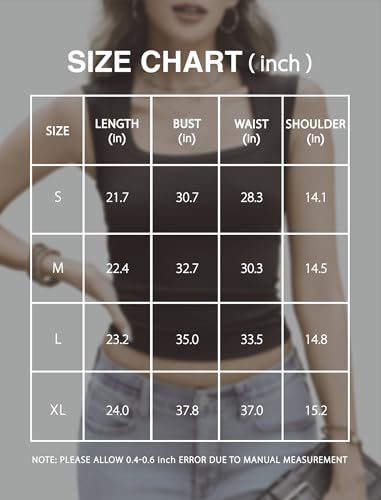 Women's Cotton Square Neck Tank Tops Basic Summer Sleeveless Cami Shirts 2025 Going Out Top2