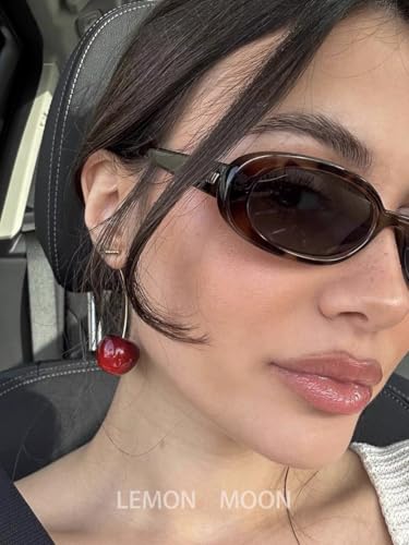 925 Sterling Silver Cherry Earrings Cute Fruit Drop Dangle Earrings for Women Lovely jewelry Gift2