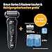 Braun Series 5 Rasierer Herren Elektrisch, Elektrorasierer, Nass- und Trockenrasur, Turbo und Standard Modus, Rasierapparat, SmartCare Reinigungsstation, Wasserdicht, Made in Germany, 52-B7000cc, Blau