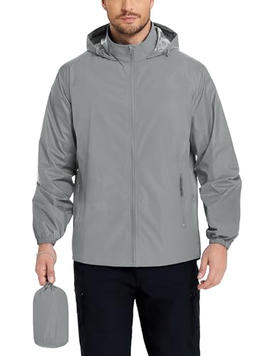 COOFANDY Men's Lightweight Rain Jacket