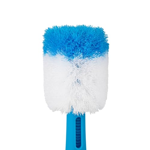 Image of ThermoFlask 2-in-1 Bottle Cleaning Brush - Durable Bottle Accessory - Long Handle - Includes Straw Brush - Lightweight with Easy-Grip Handle - Blue