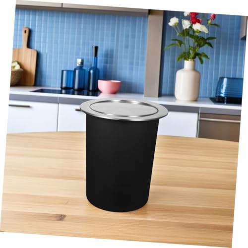 Poubelle encastrée cuisine pour plan de travail compacte inox