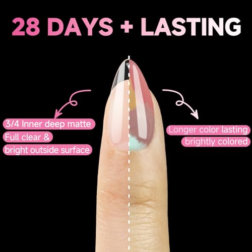 Image of UNA GELLA Short Almond Nail Tips, 312pcs X-Soft Gel Nail Tips Almond Shape
