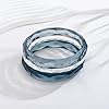 ENSKEFEN 3Pcs Acrylic Resin Bangle Bracelet for Women Multi-Color Stackable Resin Bracelets Trendy Simple Translucent Acrylic Bangles #3