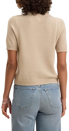 Velvet by Graham & Spencer Women's Yara Short Sleeve Cashmere Sweater3