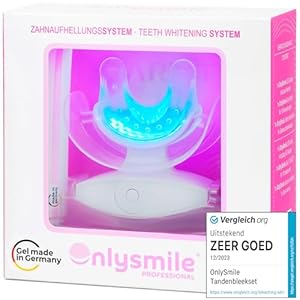 Onlysmile tandenbleekset professioneel | Alles-in-één tandenbleekset voor witte tanden met onmiddellijk effect | Veilig pijnloos tanden bleken Tanden witter maken | Tanden bleek set