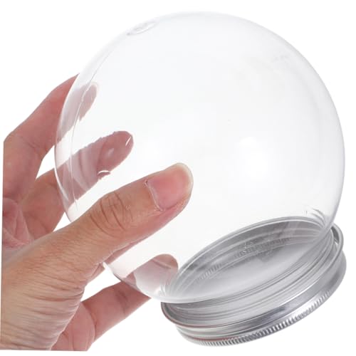 Esferas de nieve transparentes Veemoon con estructura resistente de 600ml para Navidad 4