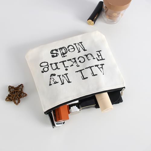 Funny Letter Print Travel Medicine Bags Makeup Bag,Nurse Practitioner Gifts for Women,Med Bag For Girl2