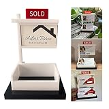 Real Estate Business Card Display - 2023 New Acrylic Business Card Holder for Realtor Business Offic