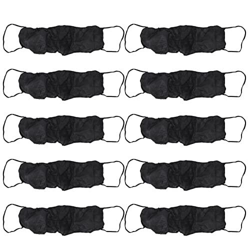 10 Sujetadores Desechables, Tela No Tejida, Sujetadores Desechables para Salón de Belleza, Ropa Interior Superior, Ropa Interior Desechable para Spa, Ropa Interior para Mujeres, Envueltos(Negro)