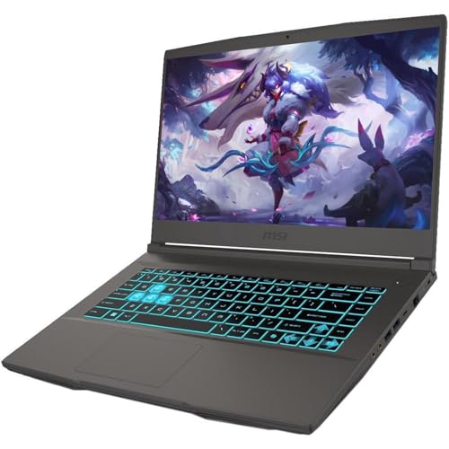 Image of MSI Thin 15 Gaming Laptop, AMD Ryzen 9 8945HS (Beat i9-13900H, Up to 5.2GHz), NVIDIA RTX 4060 8GB GDDR6, 15.6 inch 144Hz IPS Display, 64 GB DDR5, 1 TB SSD, Win 11 Pro, Long Battery Life, w /Accessories