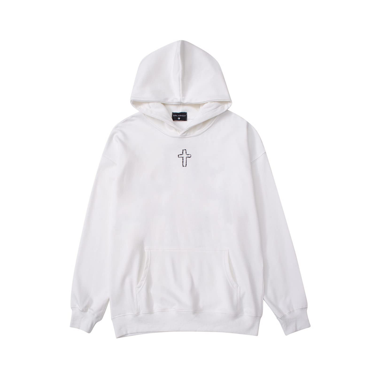 Dedao Sweater unisex cross-embroidered hoodie trendy couples plus fleece hoodie Hip Hop Sweatshirt Fans Sport Clothing Gifts