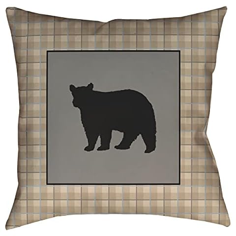 Boston Linen Company True Grit Pillow, 20"x20", Tan Cover