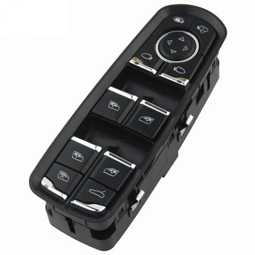 Boutons usés ? Commutateur miroir vitres pour Porsche Panamera Cayenne Macan 2011-2017 logo fenêtre
