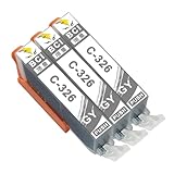 CANON用 BCI-326 GY 純正品併用 グレー 3�