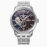 [オリエントスター]ORIENT STAR 自動巻き腕時計 レイヤードスケルトン 機械式 日本製 国内メーカー保証付2年付 オープンハート RK-AV0B02Y メンズ ブラウン