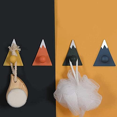 4pcs Mountain-Shaped Wall Hook, Suitable for Household Kitchen Bathroom Cup Suction Cup Hanger Hanger Key Chain Storage Hanger Rack Gadget image 4