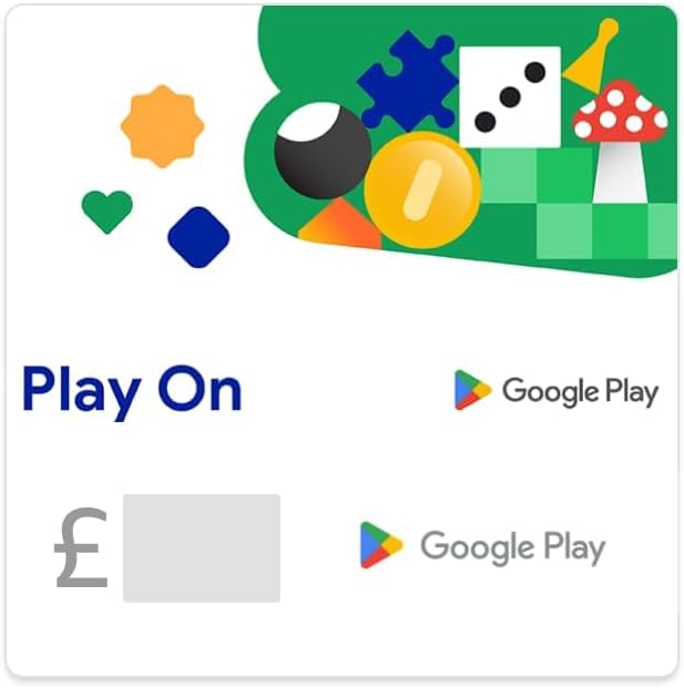 Google Play gift code - give the gift of games, apps and more (Email Delivery - UK Customers Only)