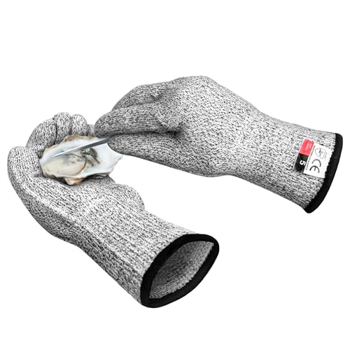 ZEEGO Level 5 Cut Resistant Gloves,Professional Cutting Gloves for Kitchen & Meat Processing...