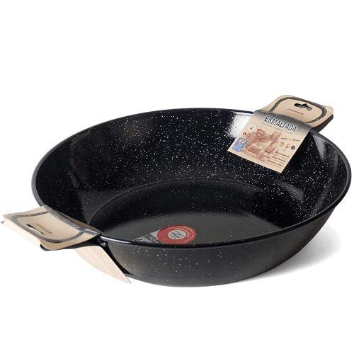 CABLEPELADO- Sarten honda con asas esmaltada - Gran fritura - vitro - electrica - gas - horno -...