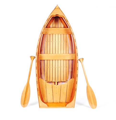 Old Modern Handicrafts Whitehall Dinghy Wooden Boat - Display Only Wooden Boat - Handcrafted from 100% Western Red Cedar - 62L x 26.5W x 14.5H Inches