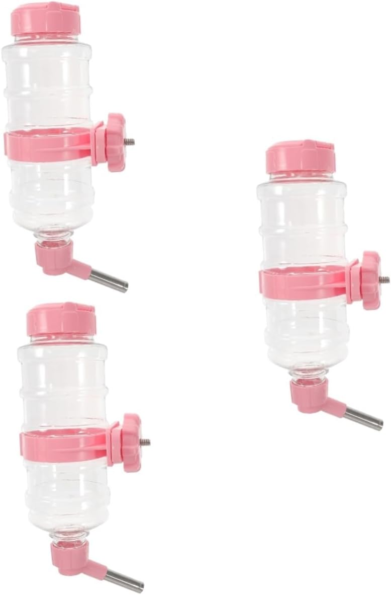 FRCOLOR 3sets Hanging Automatic Water Feeder for Pets Hamster Water Bottle Leak Design for Easy Drinking for Travel and Home Use