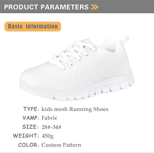 HUIACONG Kids Sneakers Colorful Moon Star Sun Girls Tennis Shoes for Size 5 Boys Light Weight Laces Up Trainers Children Anti-Skid Breathable Footwear4