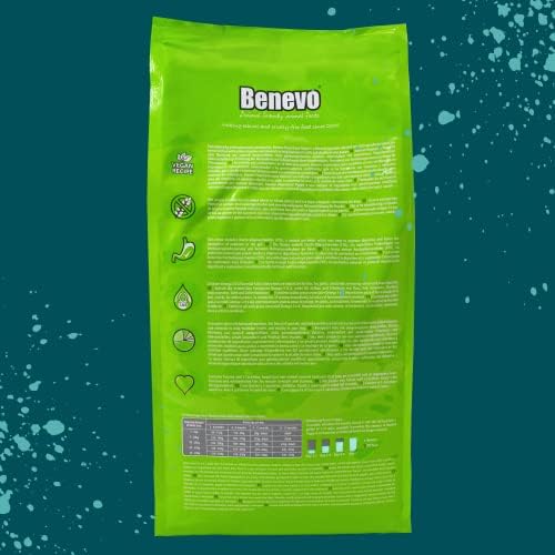 Vegan puppy food from Benevo. Complete dry puppy food, wheat free, large and small breed. Holistic & non-gm dried kibble for puppies 2kg