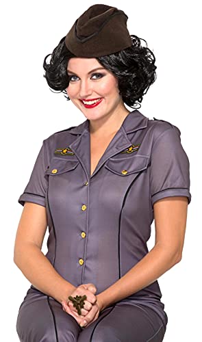 Forum Novelties Women's 1940s Army Hat Costume Accessory, Brown, One Size