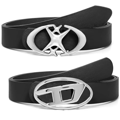 Agogue 2 pièces Y2K Ceinture, Ceinture Y2k pour Femmes - Accessoires Vintage Punk pour Hommes et Femmes - Ceinture Élégante pour Jeans et Pantalons